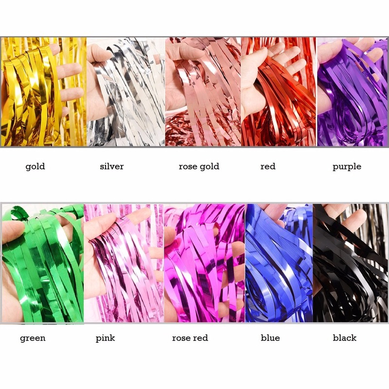 Rèm Tua Rua Kim Loại Trang Trí Tường Tiệc Sinh Nhật, Đám Cưới