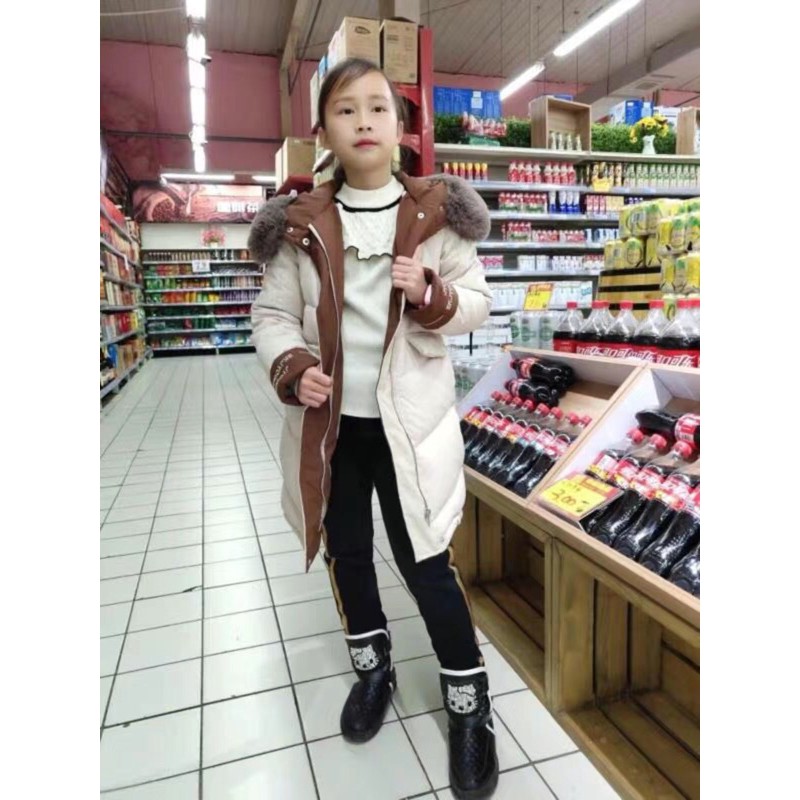 Áo Phao Mủ Lông Bé Gái 13-47kg Thời Trang Baby Cao Cấp Quảng Châu