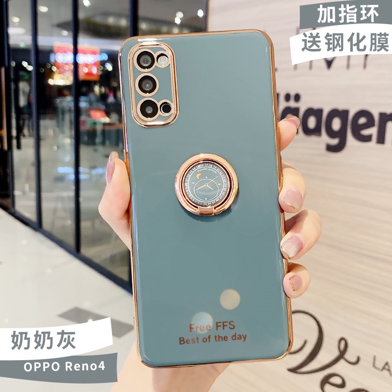 Ốp điện thoại QIANZI đơn giản cho OPPO reno3 reno4 reno4 pro reno5 reno5pro reno3 pro reno2 reno2Z 2F