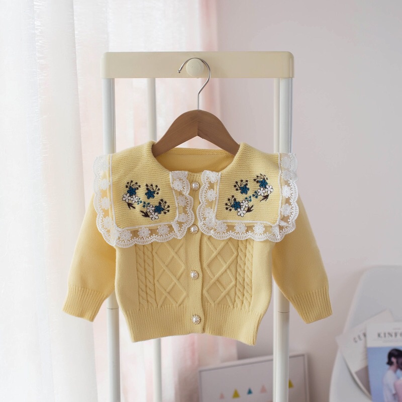 Áo len cadigan bé gái cao cấp