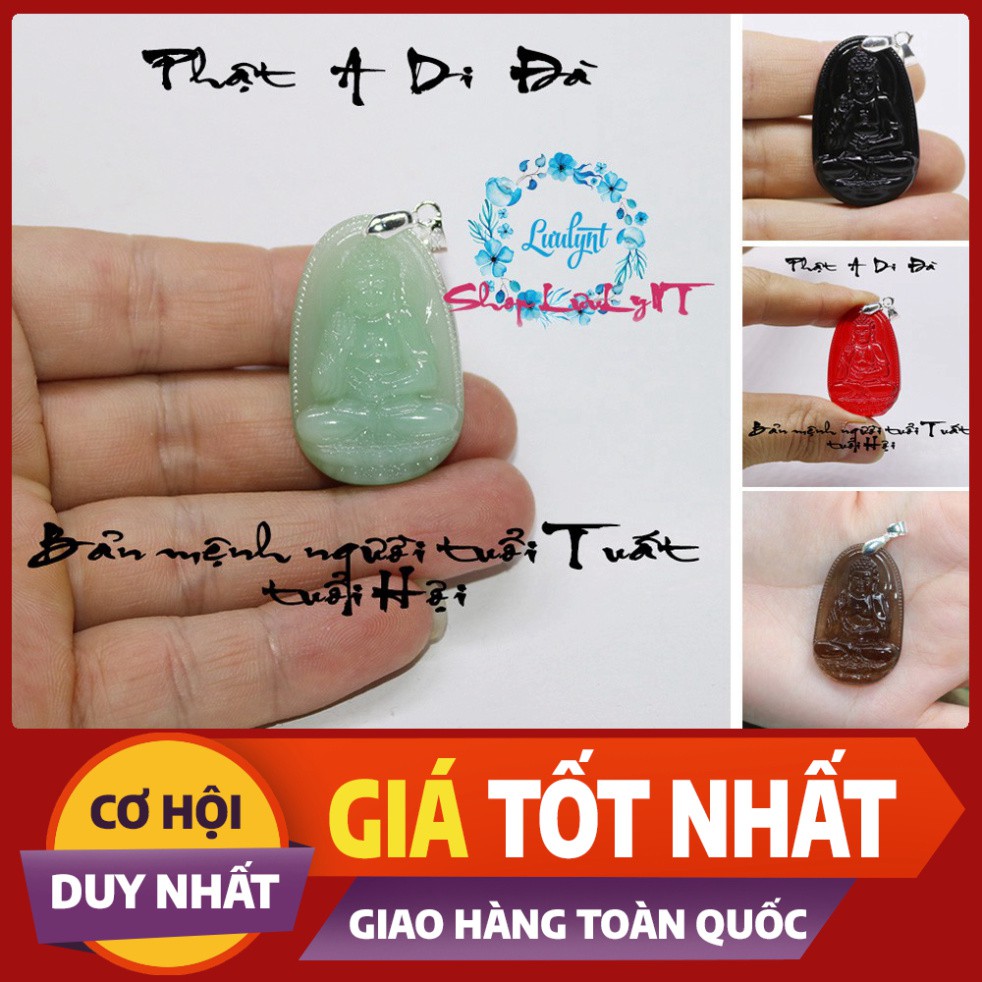((XẢ KHO )) Mặt dây chuyền phật A Di Đà size nhỏ - Bản mệnh tuổi Tuất, Hợi - mặt phật - tượng phật - vòng cổ mặt phật