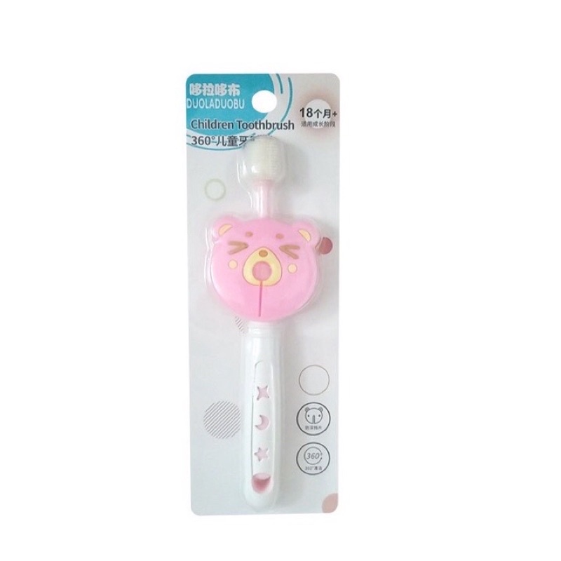 Bàn chải đánh răng Nano siêu mềm xoay 360 độ cho bé tập vệ sinh cá nhân