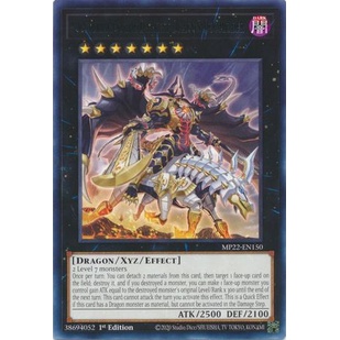 Thẻ bài Yugioh Voloferniges, the Darkest Dragon Doomrider - MP22-EN150 - Rare 1st Edition