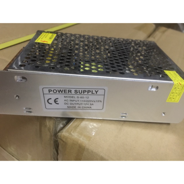Nguồn 12V5A-60W Tổ Ong,Nguồn 12V,Nguồn Camera