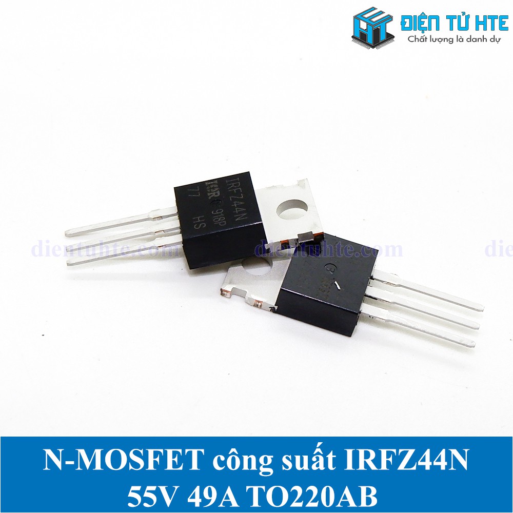 MOSFET kênh N IRFZ44N IRFZ44 49A 55V TO-220 (1 con)