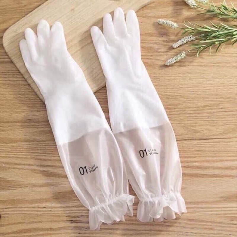 Găng tay lót nỉ dáng dài siêu dai
