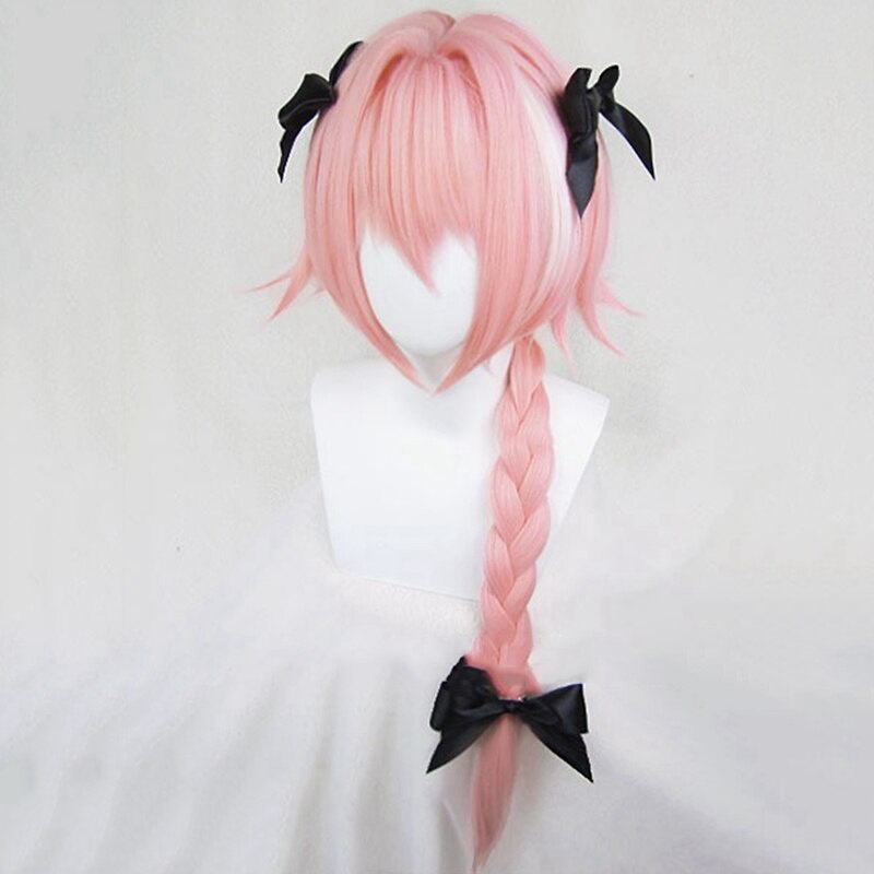 Tóc Giả Dài Màu Hồng Hóa Trang Nhân Vật anime fate/ Singapore Pha astolfo
