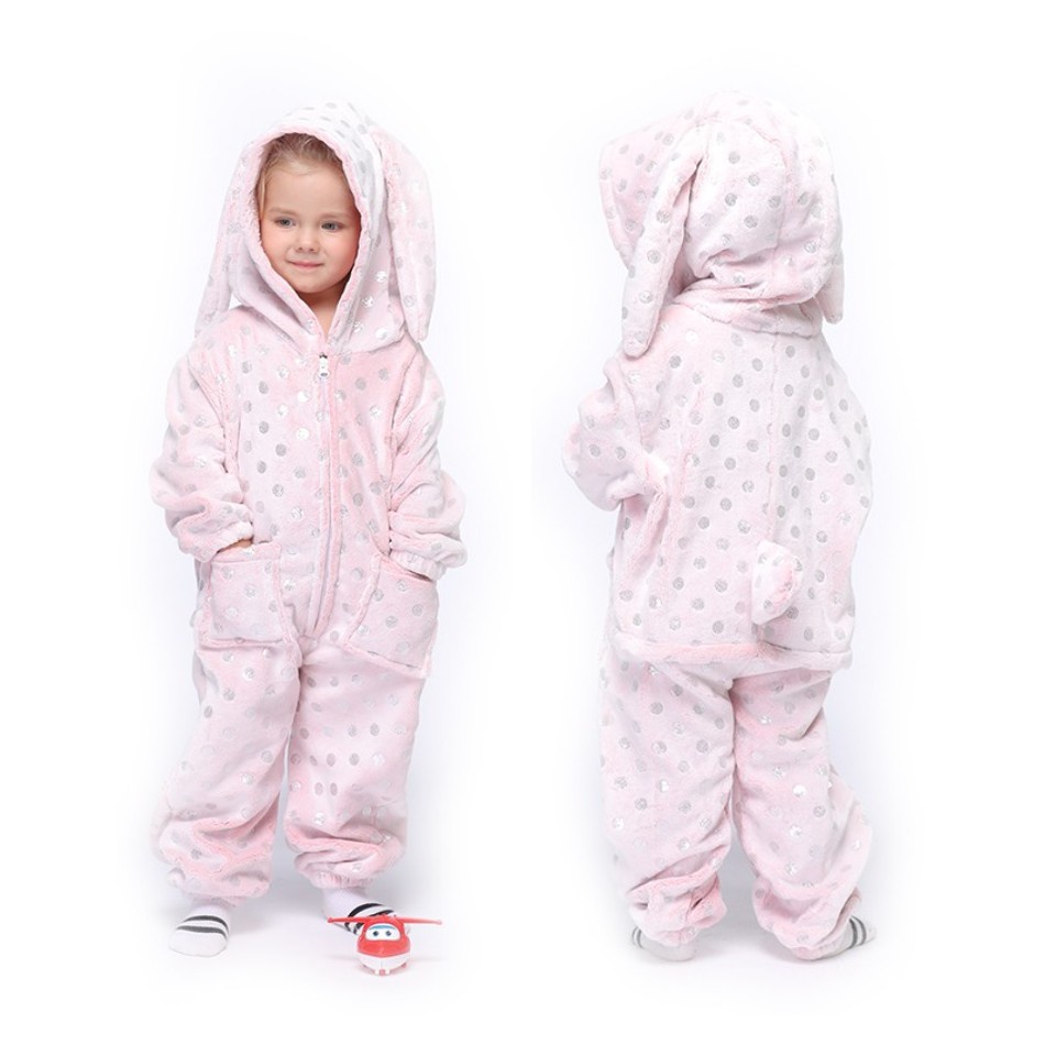 Đồ ngủ liền thân hình kỳ lân/ Stitch/ One Piece dễ thương cho bé