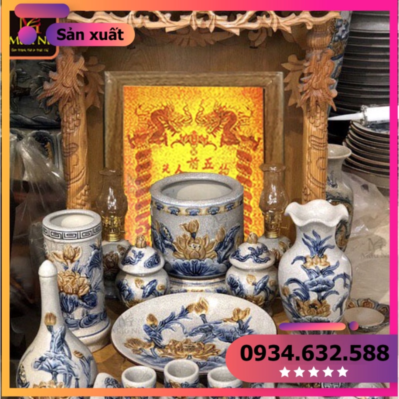 BÀI VỊ ĐÈN SÁNG THỜ THẦN TÀI THỔ ĐỊA buôn may bán đắt - tranh trúc chỉ in MÂU NI [sản xuất tận gốc]