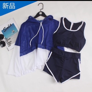 Set bikini 3 món hoodie