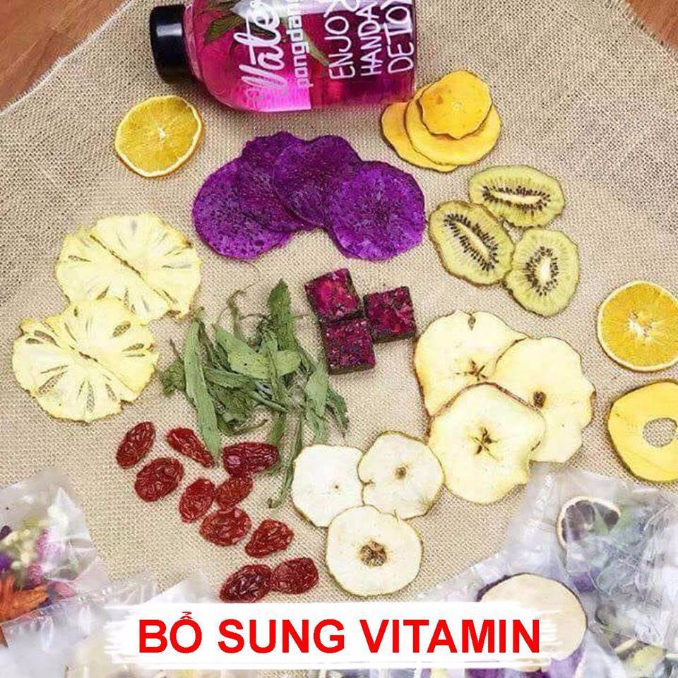 Gói nhỏ detox dùng thử bơm, táo, thơm, cam, bali Robimart giảm cân thanh lọc cơ thể