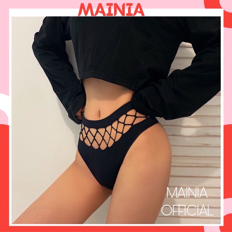 [CÓ XL] Quần Lót Lọt Khe Nữ Mix Lưới Sexy Kiểu Dáng Độc Đáo Siêu Co Giãn Mainia Shop
