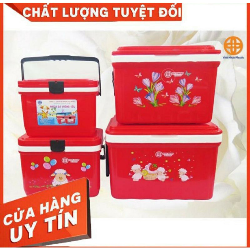 #Hot Sale# Thùng đá vuông (phích đá vuông giữ nhiệt) 24L, 38L, 60L-bảo quản nóng, lạnh có quai xách -Giữ nhiệt tốt 6-12h