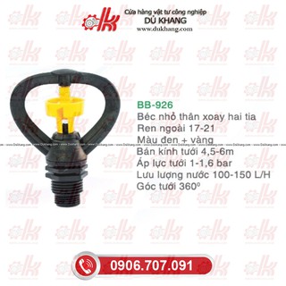 BÉC TƯỚI CÂY BB 926