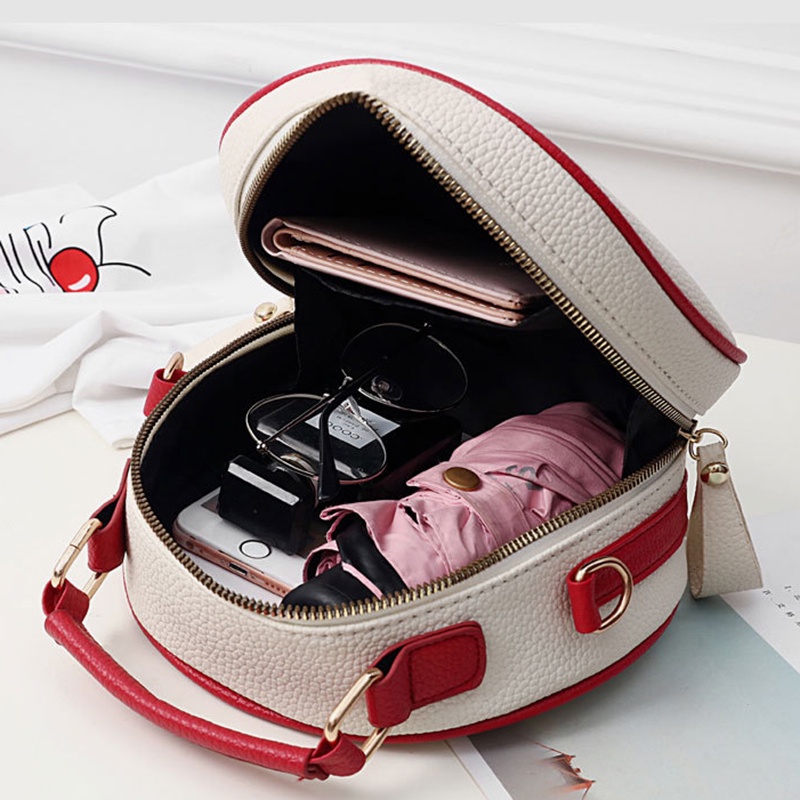 Túi đeo chéo mini hình tròn thời trang cho nữ