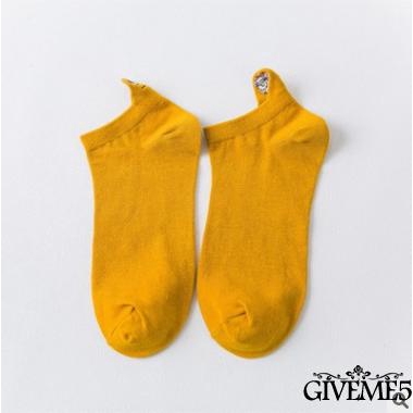 Vớ thêu hình mặt cười đáng yêu phong cách Hàn Quốc