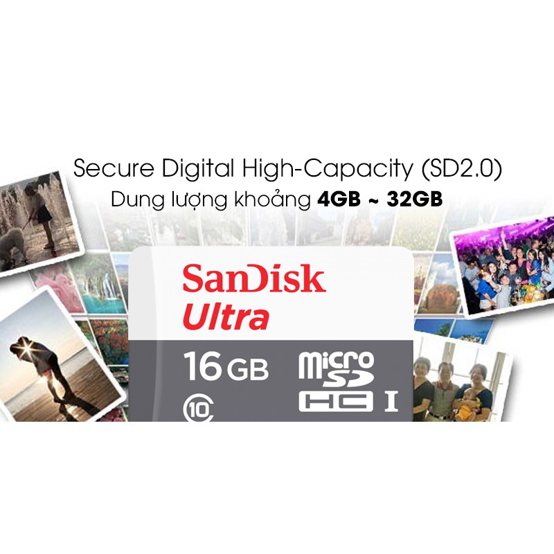 [BẢO HÀNH 1 NĂM]Thẻ Nhớ MicroSDHC SanDisk Ultra/Toshiba  8GB/16GB/