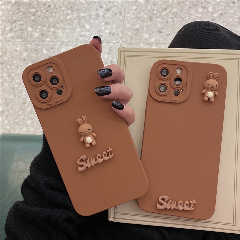 Homemade 3D Rabbit Dirt Resistant Silicone Phone Case Xiaomi Redmi 8 8A 9 9A 9C 9T Note7 7Pro Note8 8Pro Note9 9S 9Pro Note10 10S 10Pro Note11 11Pro
