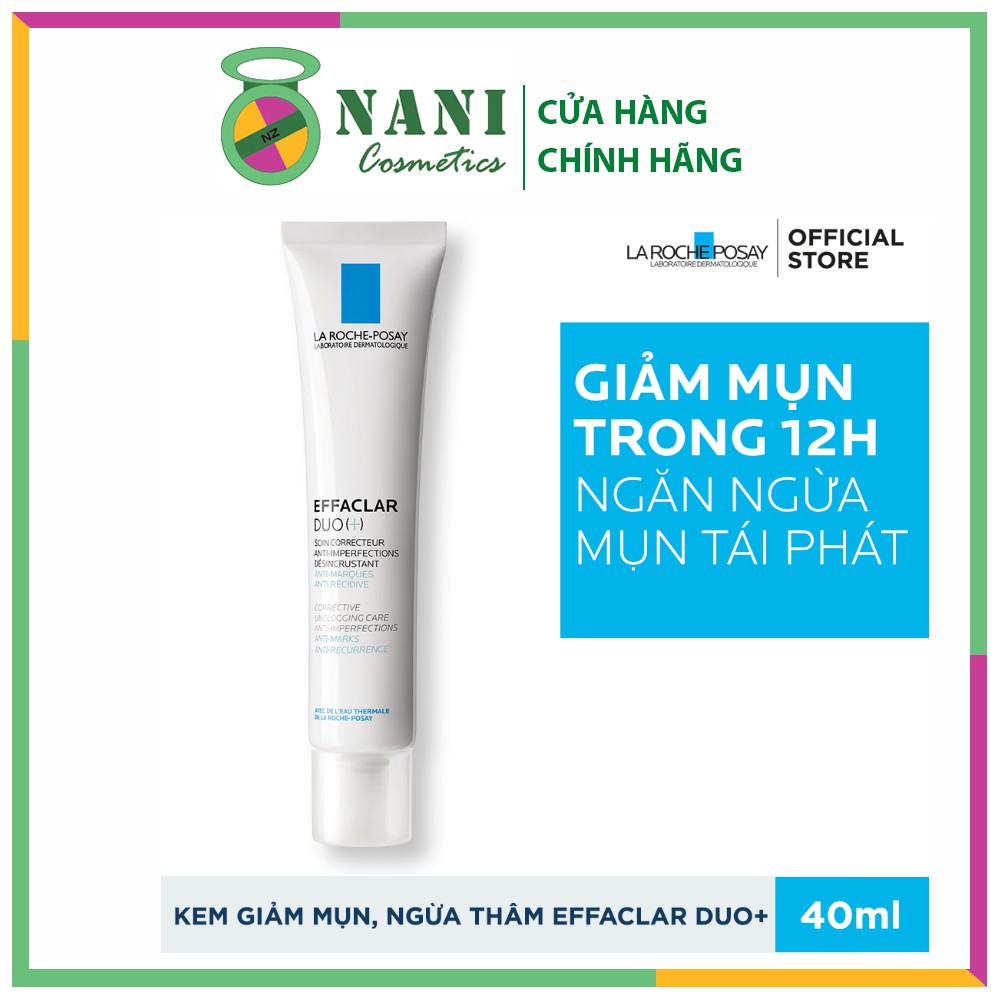 Kem Dưỡng La Roche-Posay Giảm Mụn, Ngừa Vết Thâm 40ml Effaclar Duo+ (Không Màu)