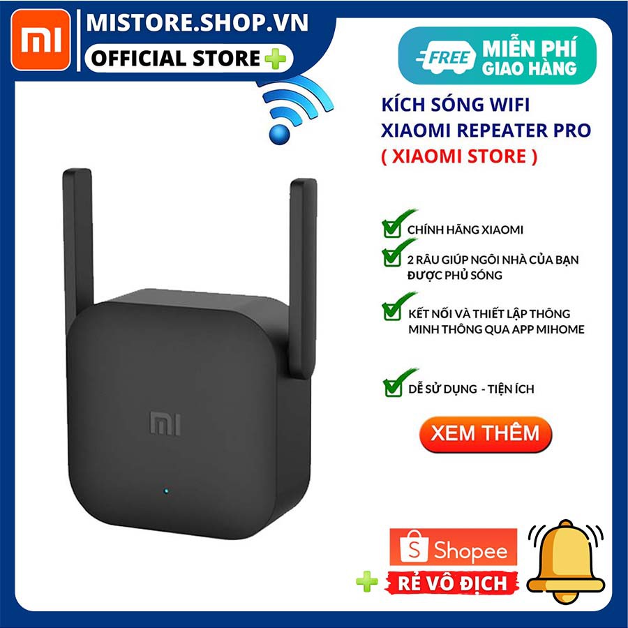 Thiết bị kích sóng Wifi Xiaomi Repeater Pro - Mistore.shop.vn | BigBuy360 - bigbuy360.vn