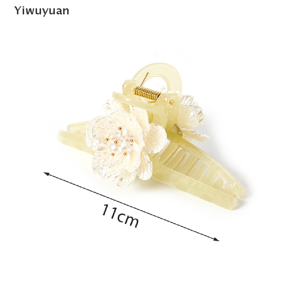 &lt; Yiwuyuan &gt; Kẹp Tóc Móng Vuốt Hoa Tulip Cá Mập Hoa Trà Mùa Hè Giảm Giá