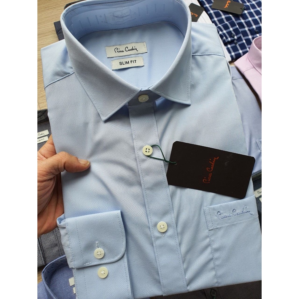 Áo Sơ Mi Nam Dài Tay P.Cardin Chất Liệu Cotton Form Slimfit 6 Nhiều Màu