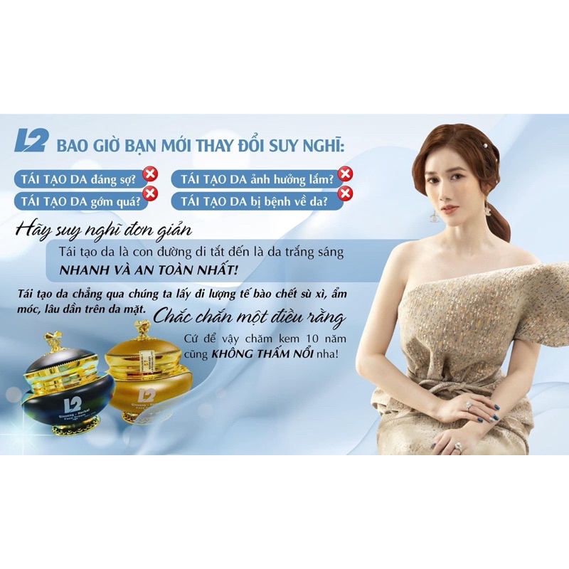 TÁI TẠO ĐÔNG Y L2 ĐEN MẠNH/ VÀNG NHẸ   Dành cho da NÁM-Lỗ chân lông to-Căng bóng da