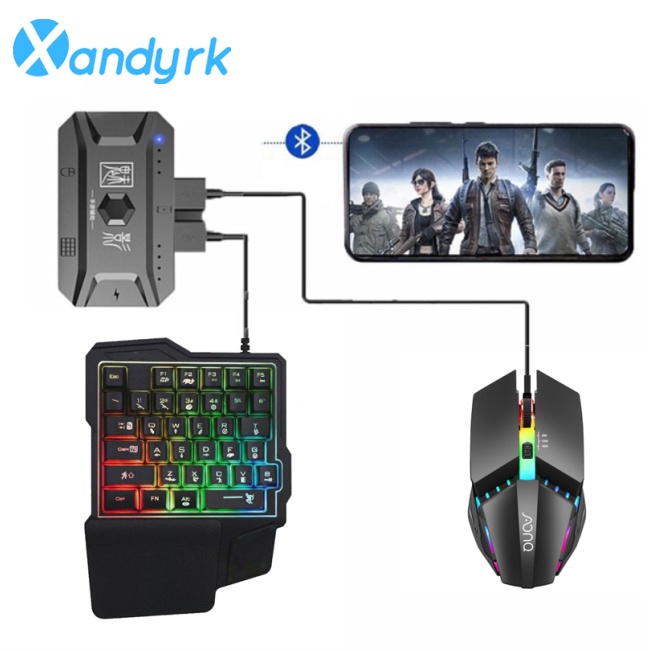 Bộ Chuyển Đổi Chuột Và Bàn Phím M1pro Bluetooth 5.0 Dùng Để Chơi Game Trên Điện Thoại Di Động