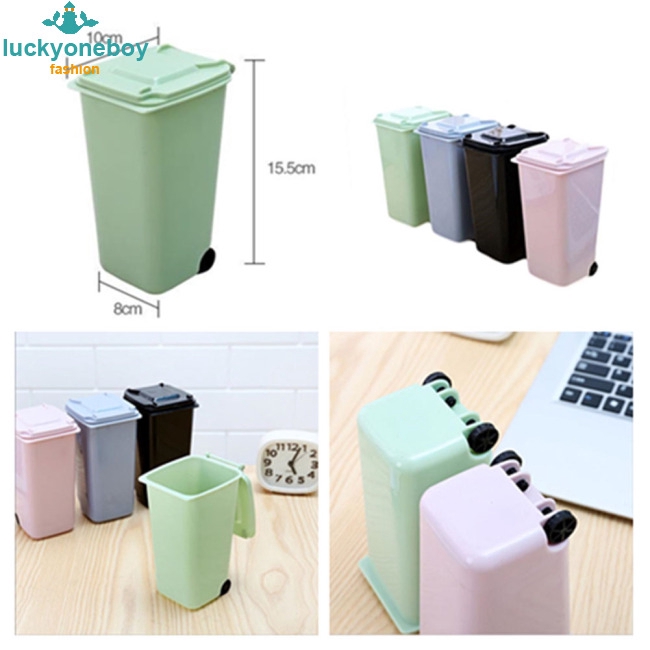 Thùng Rác Nhựa Mini Để Bàn Sáng Tạo