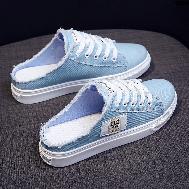 Giày Lười Vải Canvas Đế Bằng Phong Cách Hàn Quốc Thời Trang Xuân Hè Cho Học Sinh | BigBuy360 - bigbuy360.vn
