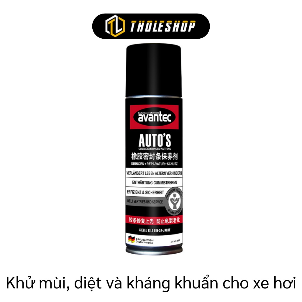 Khử Mùi Máy Lạnh - Chia Xịt Avantec 230ml Khử Mùi, Diệt Và Kháng Khuẩn Xe Hơi 7140