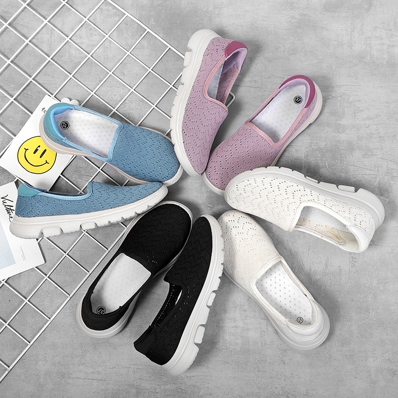 Giày vải đan màu tím dành cho nữ 35-42 YOZOH