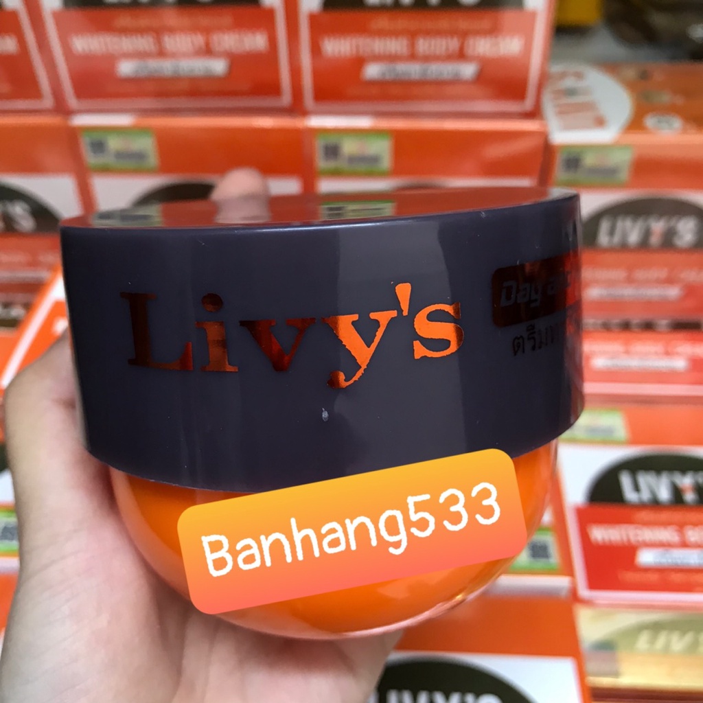 [Mới] Kem dưỡng trắng da Body Livy's Cam hương nước hoa siêu thấm nhanh