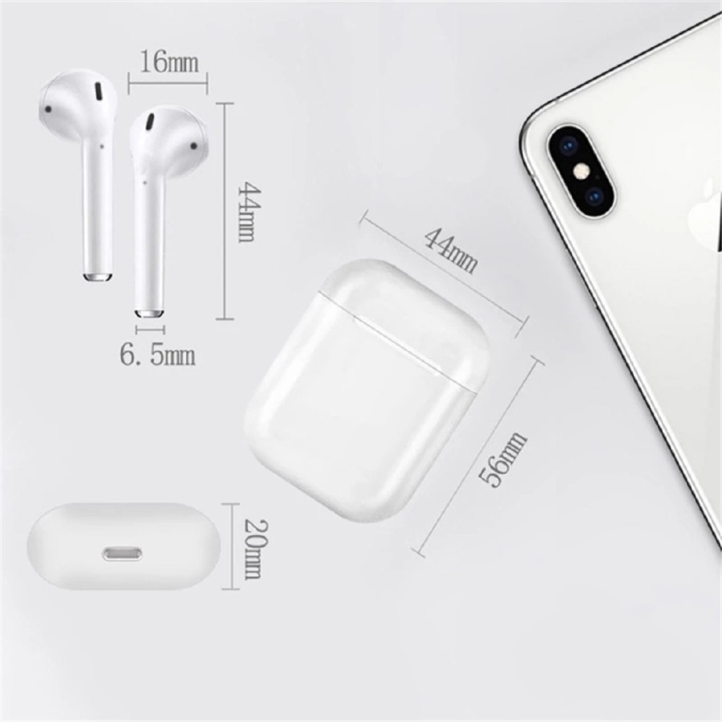 Bộ Tai Nghe Không Dây Bluetooth Mini 12 I12 Tws Pk I7 I9S