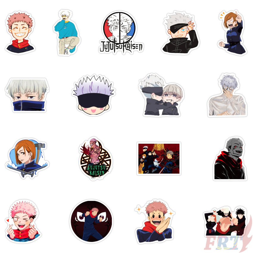 Set 100 miếng dán họa tiết anime Jujutsu Kaisen - Series B Yuji Itadori chống thấm nước thời trang DIY