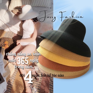 Nón Cói Chuông Trơn u M C MR & MRS CAP Cói Lồng Đèn Hội An Đầu Vuông Chất Cói Đan Dày Nhiều Màu Kèm Hộp Đựng Giữ Form