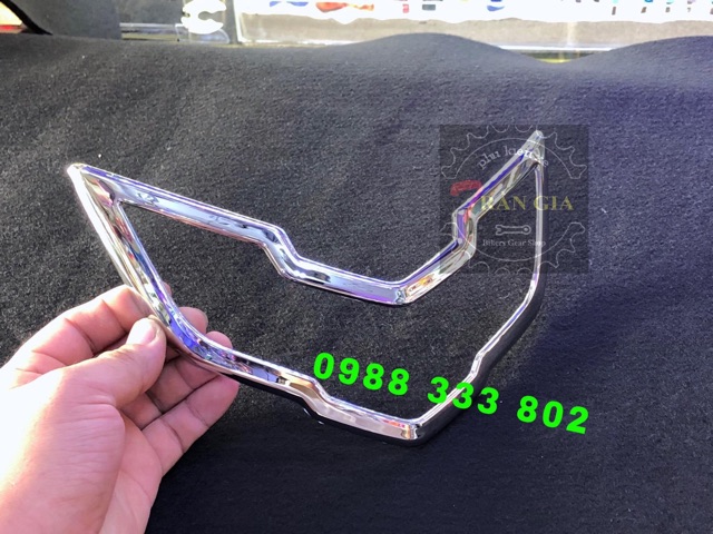 Chụp đèn pha Ex 150/ đời 2019 xi inox  - viền đèn pha Ex 150 inox - đồ chơi xe ex 150
