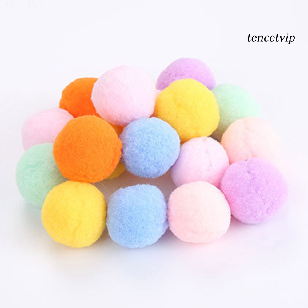 Set 12 Quả Bóng Lông Xù Đồ Chơi Cho Mèo Cưng