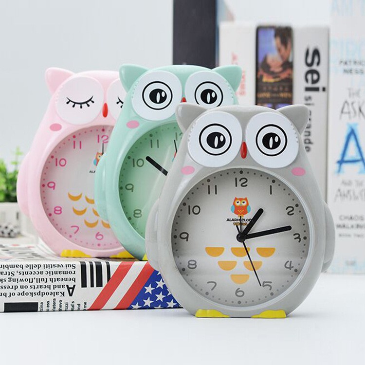 Đồng Hồ Báo Thức Để Bàn Hoạt Hình Hình Con Cú Ngộ Nghĩnh