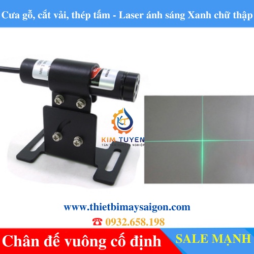 Đèn laser tia Xanh chữ thập 635nm cho ngành gia công may mặc, máy cưa gỗ độ ổn định cao và khả năng chống nhiễu cực tốt