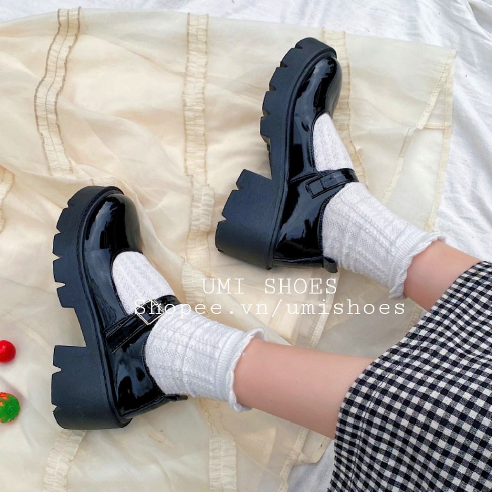 [CÓ SẴN-NOWSHIP] Giày oxford nữ da bóng, da lì ulzzang Hàn quốc dáng marry quai cài đế cao 4cm to cá tính năng động đẹp | BigBuy360 - bigbuy360.vn