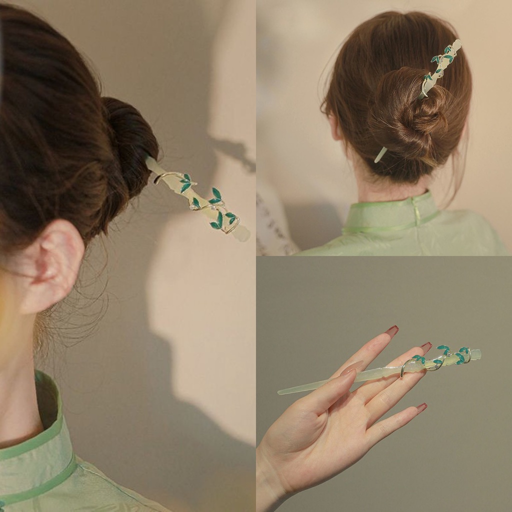 Kẹp Tóc Bằng Tre Phong Cách Trung Hoa Xinh Xắn Cho Bé Gái