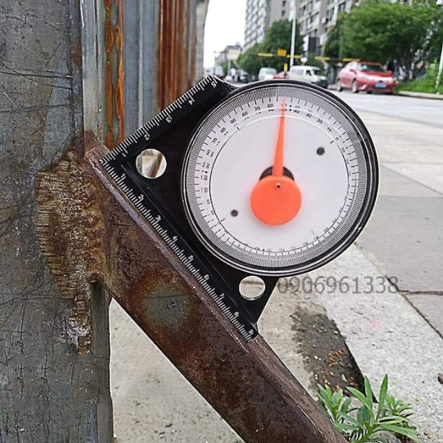 Máy đo góc mini - Thước đo góc nghiêng 0 đến 90 độ có nivo nam châm