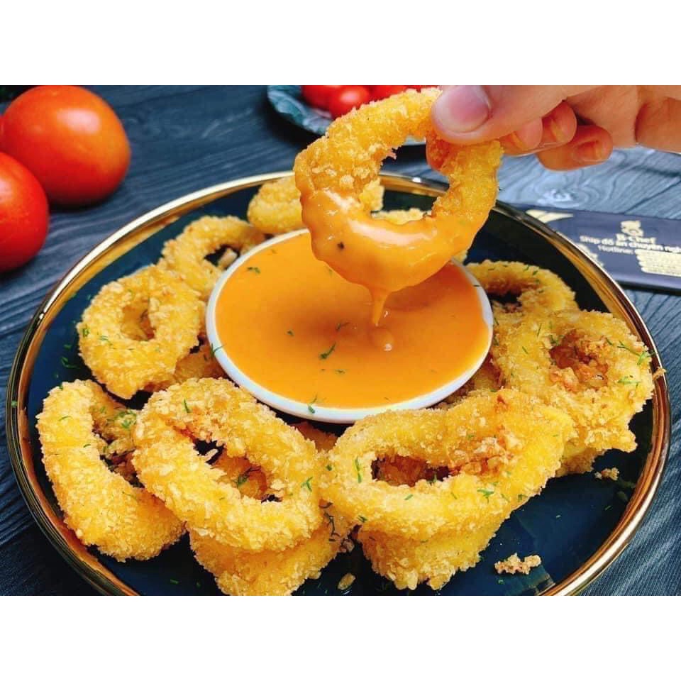 Mực ống cắt khoanh gói 1kg loại ngon