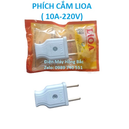 Phích cắm điện chân tròn 4mm LIOA chịu tải cao 10A-220V