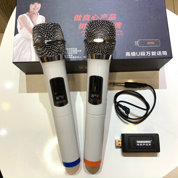 Micro Không Dây Đa Năng Temeisheng W-58  Chuyên Dùng Cho Loa Kéo, Ampli, Mic Hút Ít Hú Hát Karaoke Cực Nhẹ