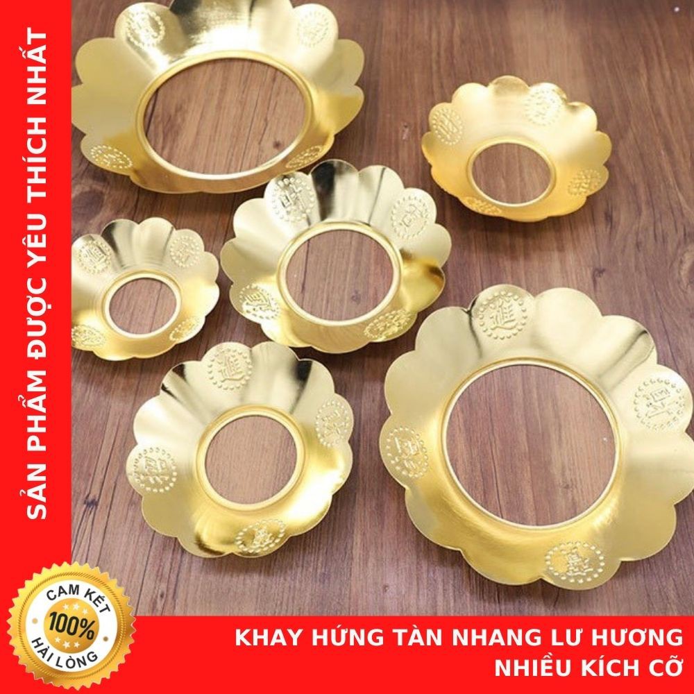 Khay Hứng Tàn Nhang Lư Hương - Loại Dày - Chất Lượng - Thương Hiệu Chú Sa Di Hoan Hỉ