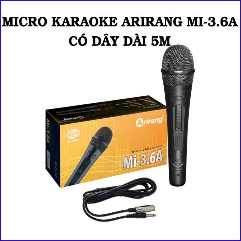 Micro Arirang karaoke có dây  Mi-3.6A