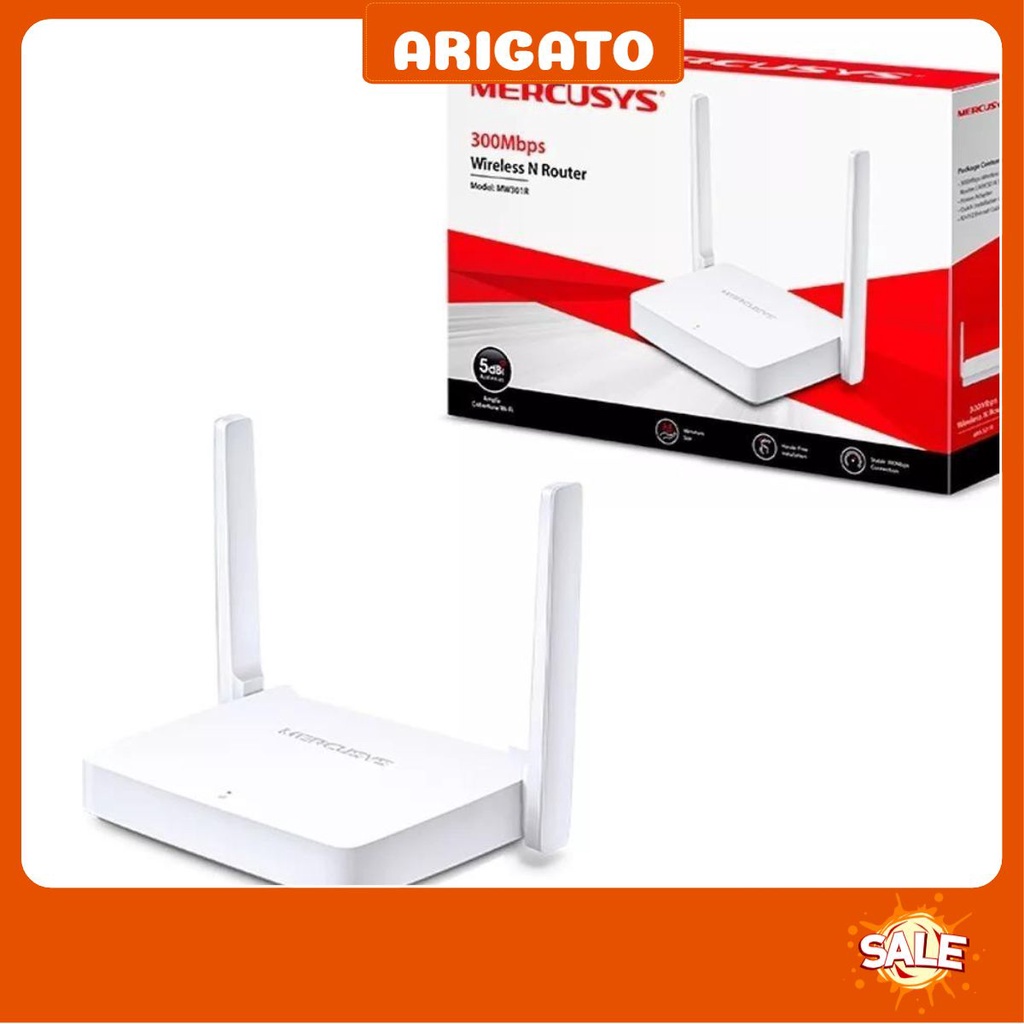 Bộ Phát wifi Mercusys 2 râu 3 râu 4 râu - MW301R / MW305R / MW325R - Mới 100% - Chính hãng bảo hành 24 tháng - ARIGATO