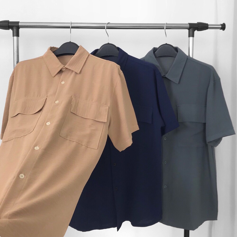 Áo Sơmi cộc tay basic, JACKLANE, Áo sơmi cộc tay Unisex Jack Lane | BigBuy360 - bigbuy360.vn